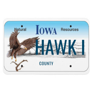 Iowa License Bord Flexible Magneet