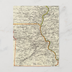 Iowa, Missouri en Illinois Briefkaart