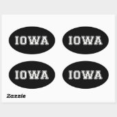 Iowa Ovale Sticker (Vel)