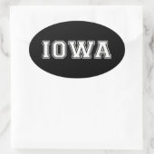 Iowa Ovale Sticker (Tas)