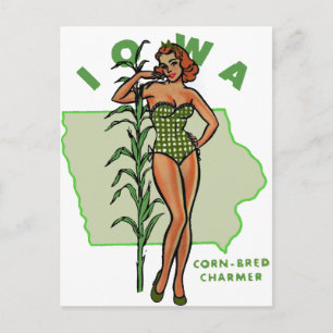 Iowa Pinup Briefkaart
