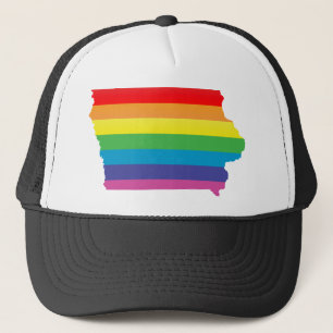 Iowa Pride. Gestreept. Trucker Pet