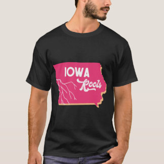 Iowa Roots Pink Orange T-shirt