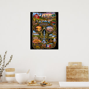 Iowa Schedel Art Print State of Mind