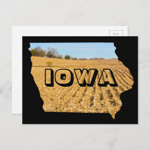 Iowa Schilderachtig Cornfield Natuur Fotografie re Briefkaart