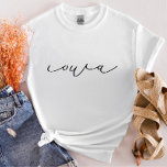 Iowa Script State Women's T-Shirt<br><div class="desc">Nous ajoutons toujours de nouveaux designs chaque jour !</div>