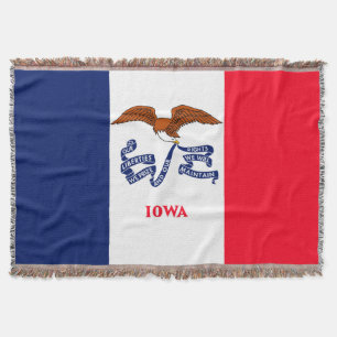 Iowa State Flag Design Decor Deken