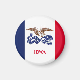 Iowa State Flag Verenigde Staten Magneet