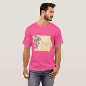 Iowa State Flower Wild Roses Oversized T-shirt (Voorkant volledig)