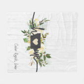 Iowa State gepersonaliseerd uw huis stad rustieke Fleece Deken (Voorkant (Horizontaal))