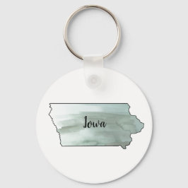 Iowa State Illustratie Sleutelhanger