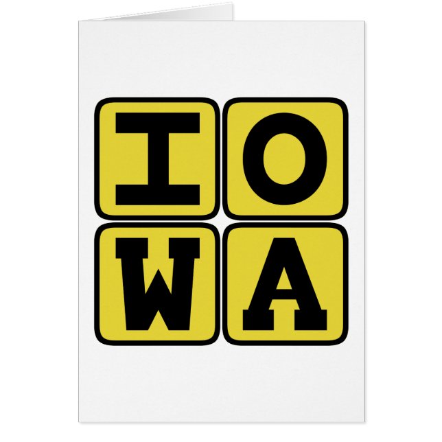 IOWA State Iowan Hawkeye Des Moines Cedar Rapids (Devant)