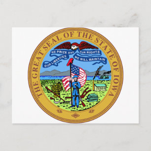 Iowa State Seal Briefkaart