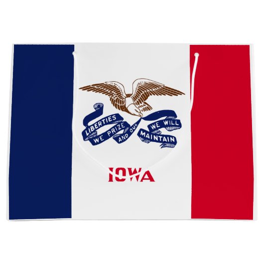 Iowa Statenvlag Groot Cadeauzakje (Voorkant)