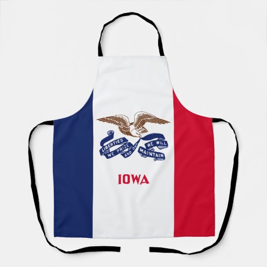 Iowa Statenvlag Schort (Voorkant)