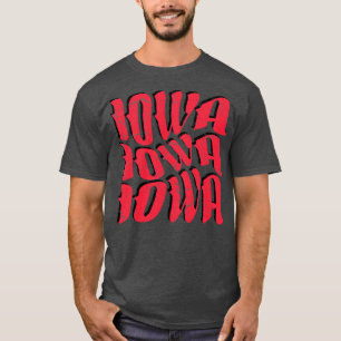 IOWA  Typography Design V2 T-shirt