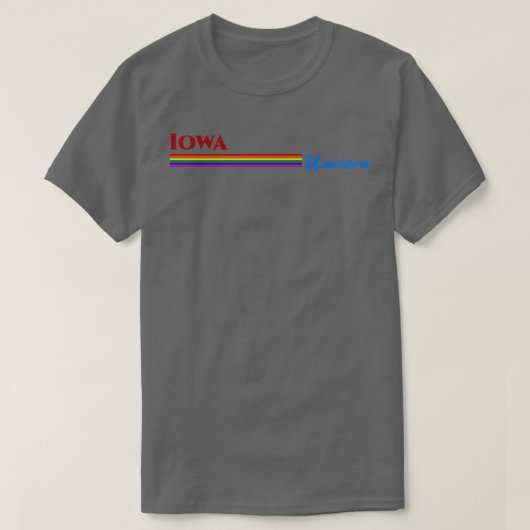 Iowa Unicorn cadeau TShirt (Design devant)