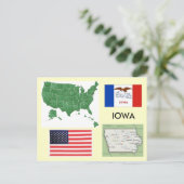 Iowa, Verenigde Staten Briefkaart (Staand voorkant)