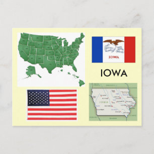 Iowa, Verenigde Staten Briefkaart