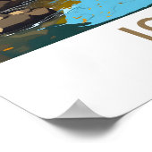 Iowa Verenigde Staten Travel Print (Hoek)