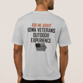 Iowa Veterans Buitenshuis Ervaring Sport-Tek t-shi T-shirt (Achterkant)