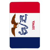 Iowa vlag magneet (Verticaal)