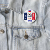 Iowa voor Romney 2012 Ronde Button 5,7 Cm (In situ)