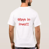 Iowa Wat er gebeurt T-shirt (Achterkant)
