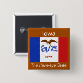 Iowan Flag Button (Voorkant /achterkant)