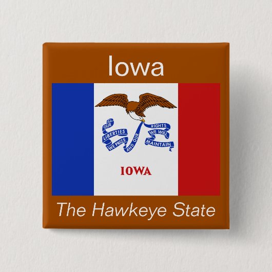 Iowan Flag Button (Voorkant)