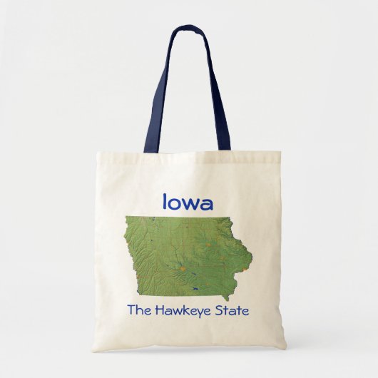 Iowan Map Bag Tote Bag (Voorkant)