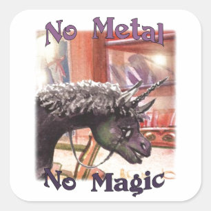 Iown No Metal No Magic Stickers
