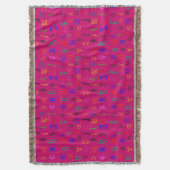 IPA-tekens, rode achtergrond Deken (Voorkant Verticaal)