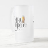 IPA Whisperer Frosted Glass Beer Mok (Voorkant links)
