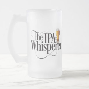 IPA Whisperer Frosted Glass Beer Mok