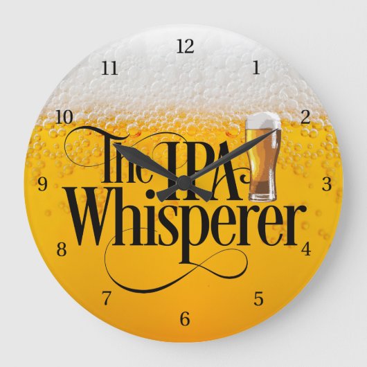 IPA Whisperer Large Clock Grote Klok (Voorkant)