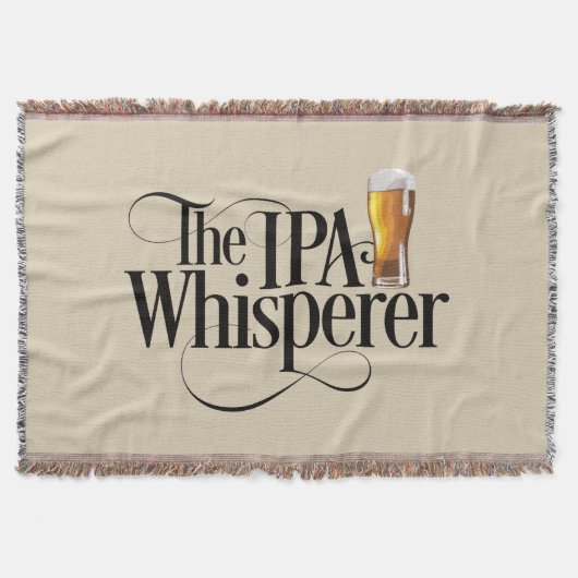 IPA Whisperer Throw Blanket Deken (Voorkant)