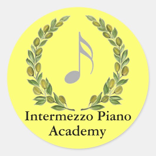 IPAcrestalt, Intermezzo Piano, Academy Ronde Sticker (Voorkant)