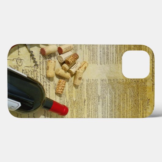 iPad Air Wine & Constitution Coque ! (Verso (horizontal))