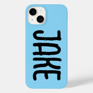 IPAD-HOEZAK MET NAAM EN LOGO BLAUW Case-Mate iPhone 14 HOESJE