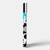 ipad mini hoesje | Schade | Stripes | Turquoise Bl (Achterkant / Rechts)