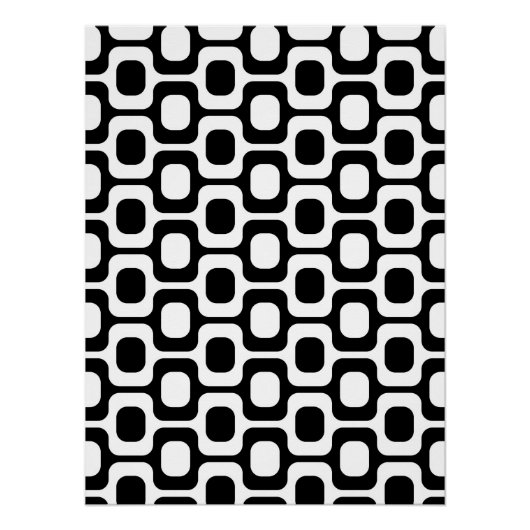 Ipanema Beach - Black and white Perfect Poster (Voorkant)