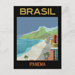 Ipanema Brazilië Beach Travel Briefkaart