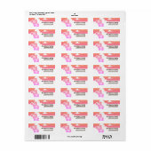 Ipanema Hibiscus & Summer Clouds Customizable Etiket (Full Sheet)