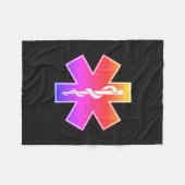 Ipanema met ster of life (EMT) Fleece Deken (Voorkant (Horizontaal))