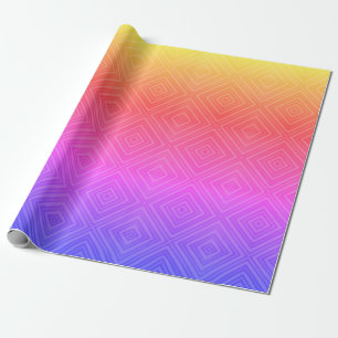 Ipanema Rainbow Hypnotic Diamond Modern Pop Art Cadeaupapier