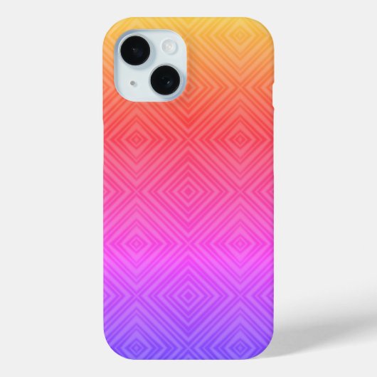 Ipanema Rainbow Hypnotic Diamond Modern Pop Art Case-Mate iPhone Case (Achterkant)