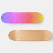Ipanema Rainbow Hypnotic Diamond Modern Pop Art Skateboard (Horizontaal)