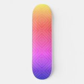 Ipanema Rainbow Hypnotic Diamond Modern Pop Art Skateboard (Voorkant)