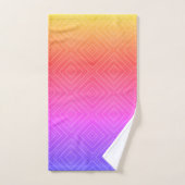 Ipanema Rainbow Hypnotic Diamond Moderne Art Pop (Serviette à main)